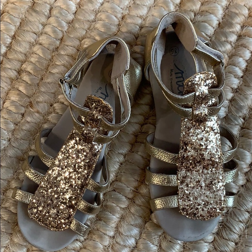 MTK Mini Treasures Kids Glitter girl sandals 36